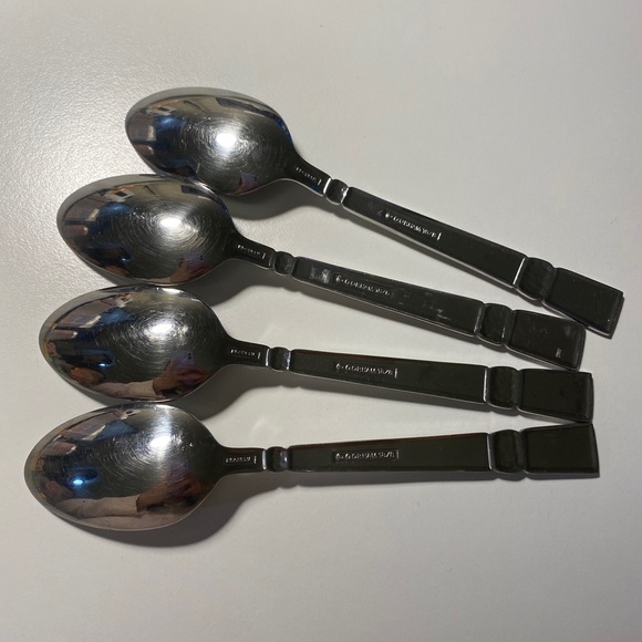 Gorham Stainless Steel 18/8  MADERA Oval Soup Spoon(s) Set Of Four - Picture 4 of 6